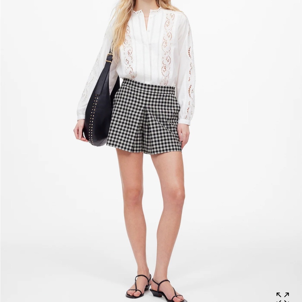 Madewell Gingham Mini Skort